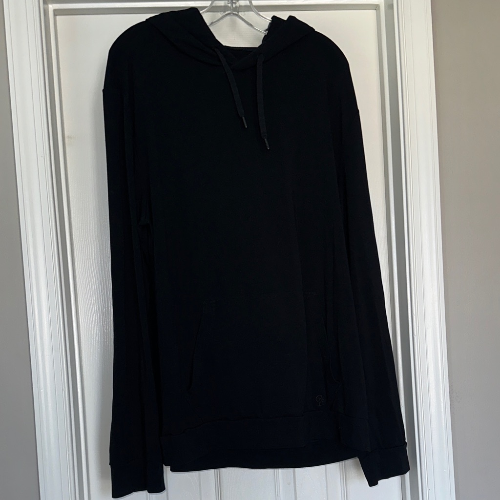 Men's Black Pullover Hoodie